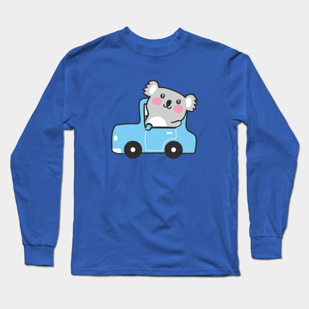 Koala car Long Sleeve T-Shirt by icepop